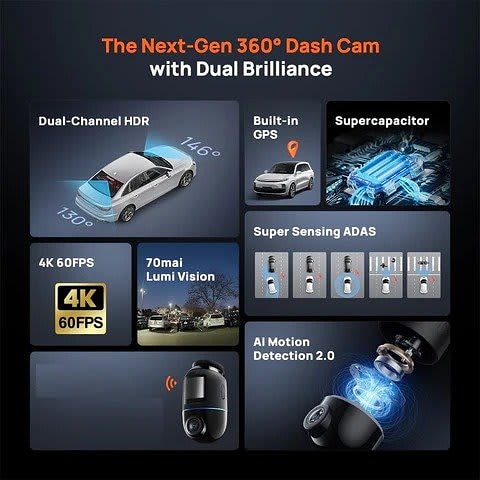 70mai Omni 4K Dash Cam
