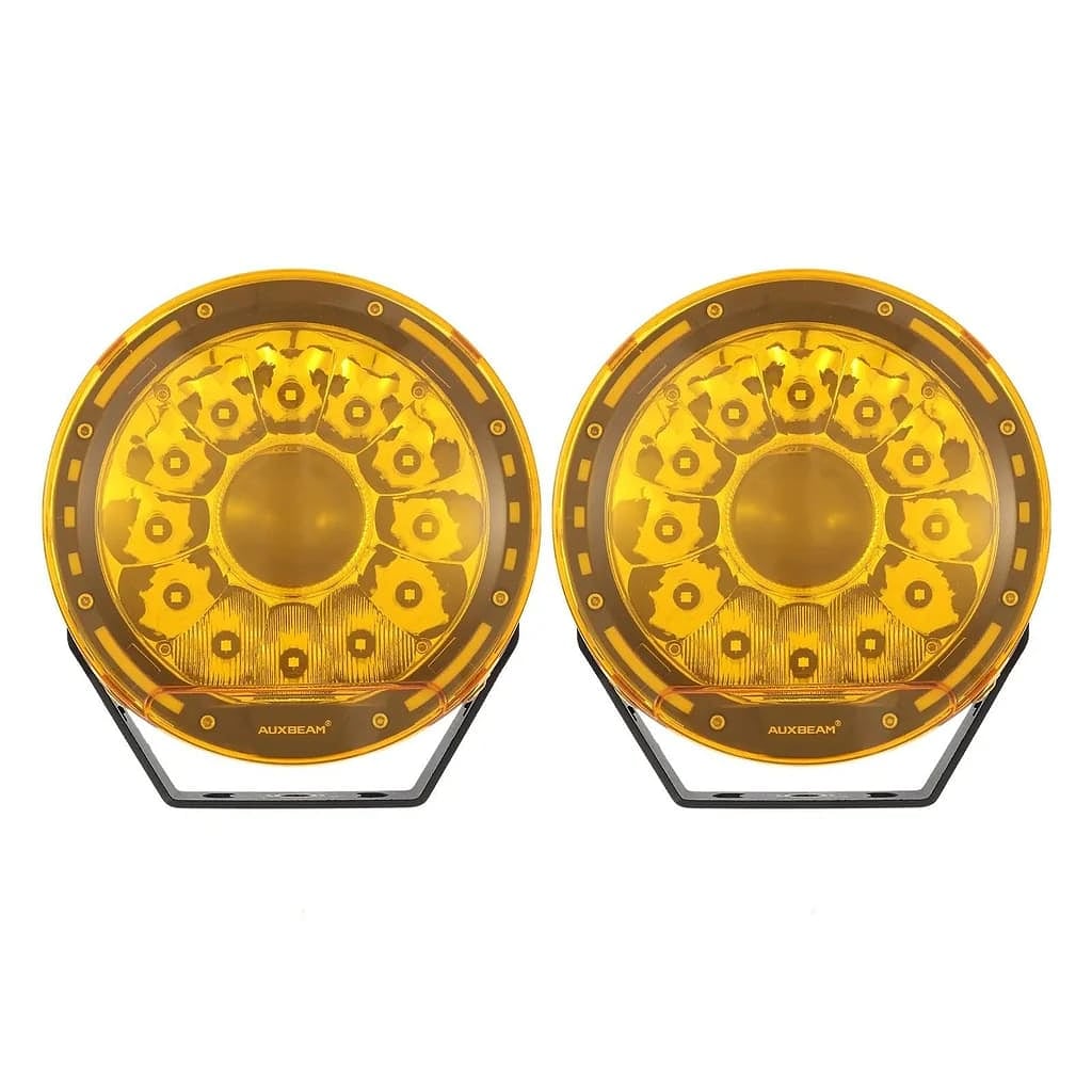 Auxbeam 7 Inch Round LED Driving Light Amber Cover Light Shield Cover