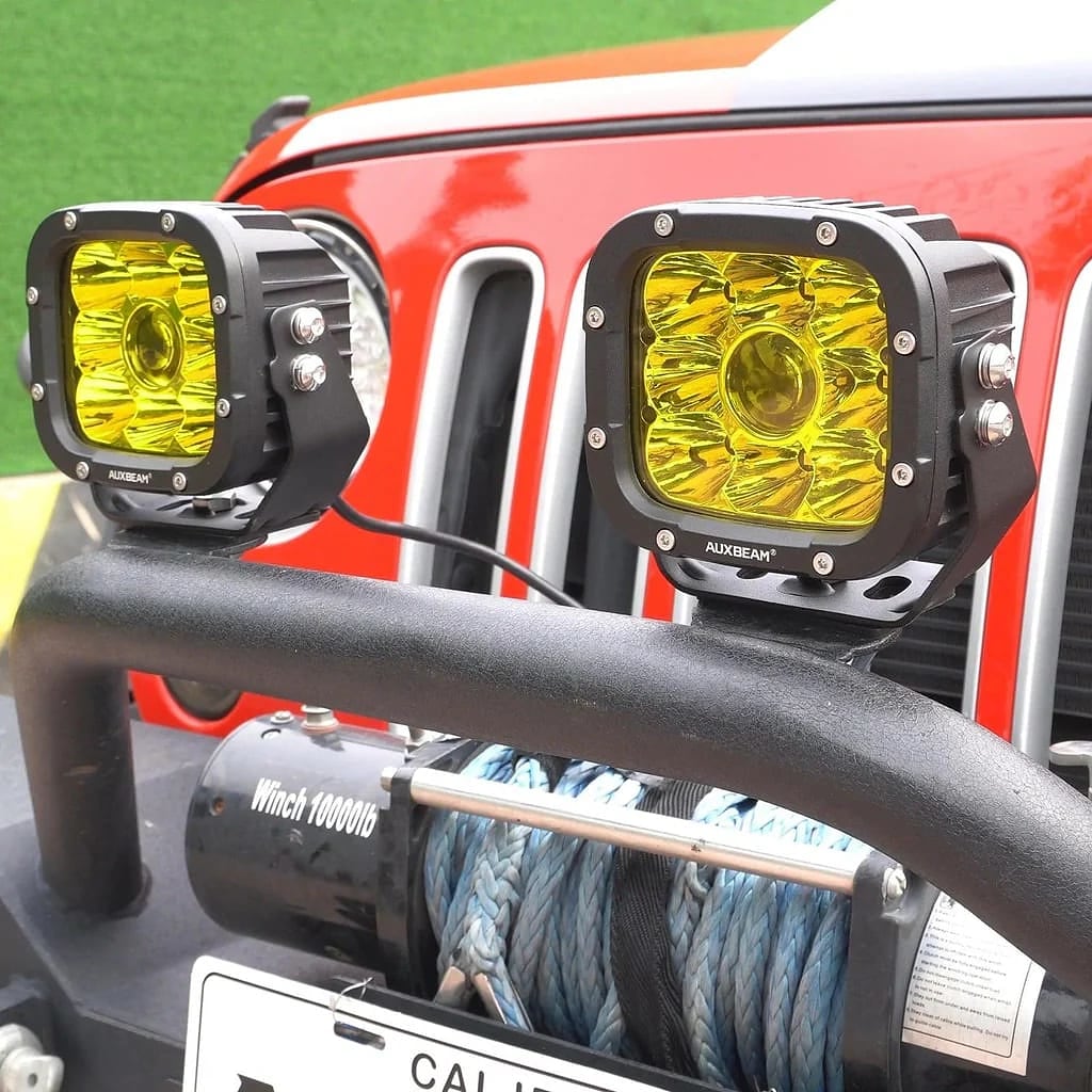 Auxbeam 5 Inch 110W White/Amber LED Pod Lights