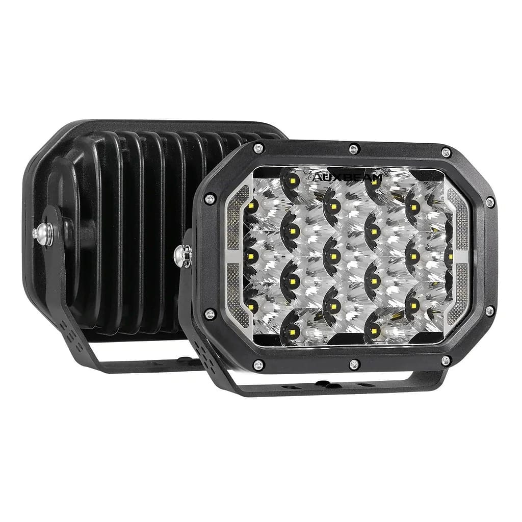Auxbeam 7x5 Inch LED Pods White Driving Lights with DRL