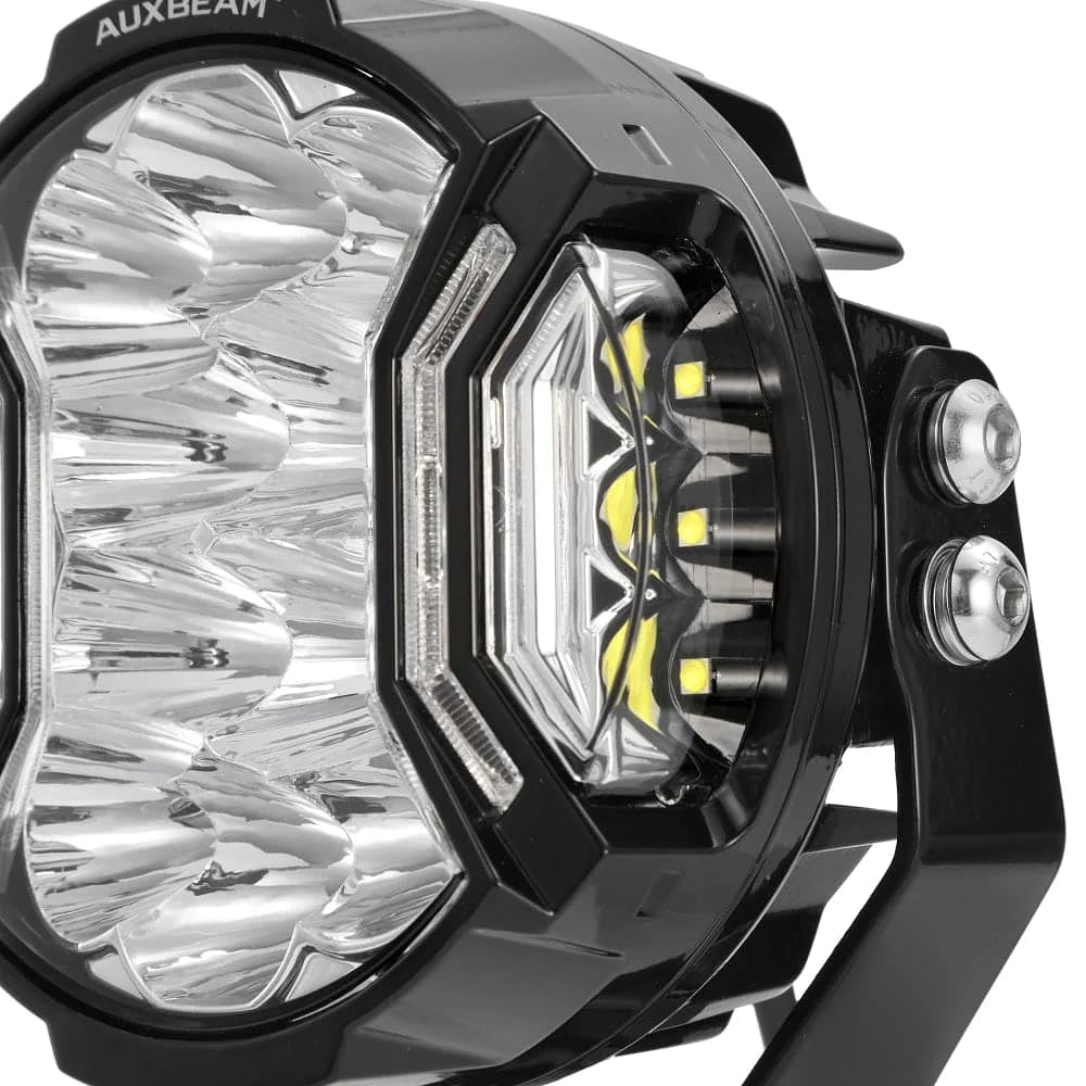 Auxbeam 5 Inch 172W LED Side Shooter POD Lights |White & Amber| V-Ultra Series