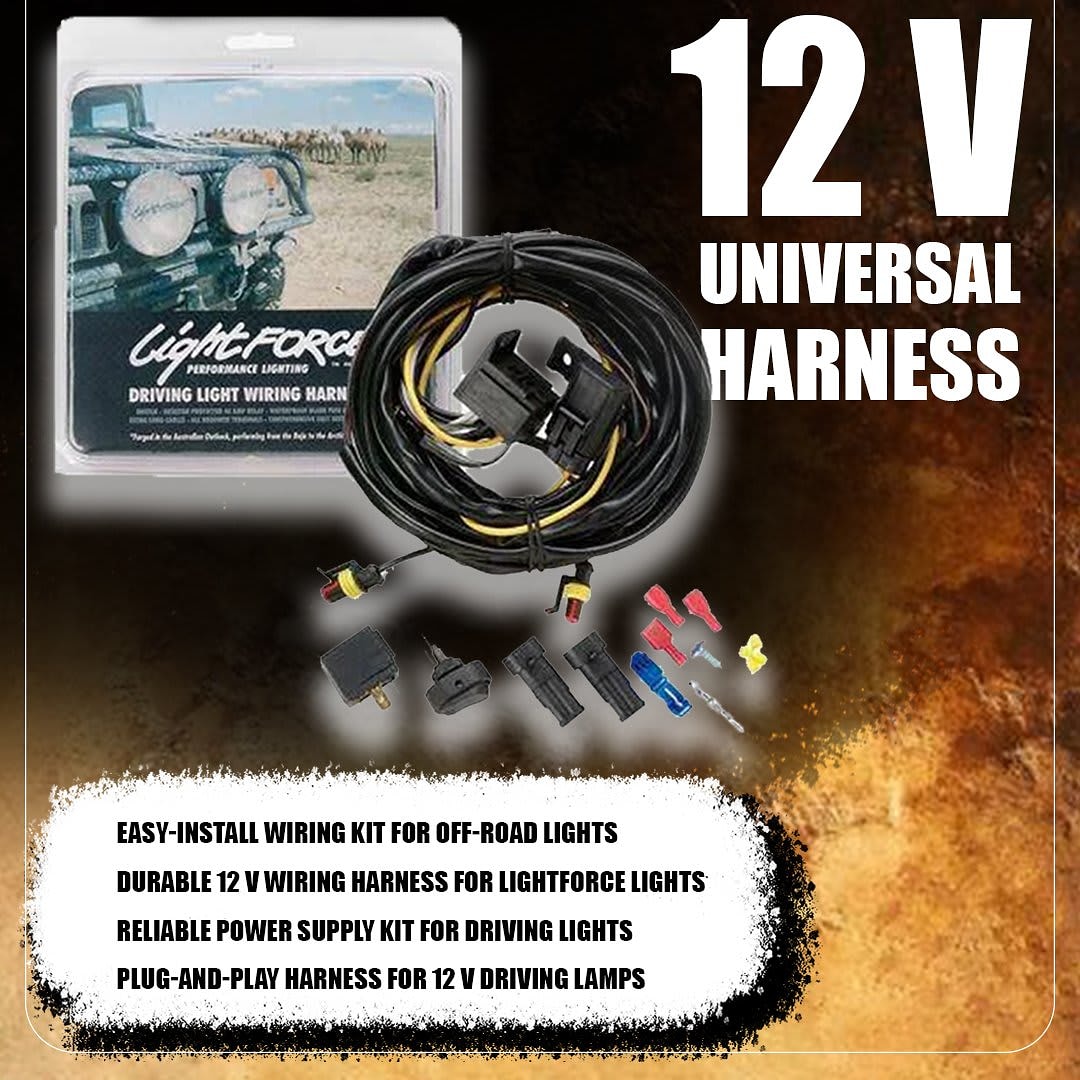 LIGHTFORCE  Generic Driving Light Wiring Harness 12V