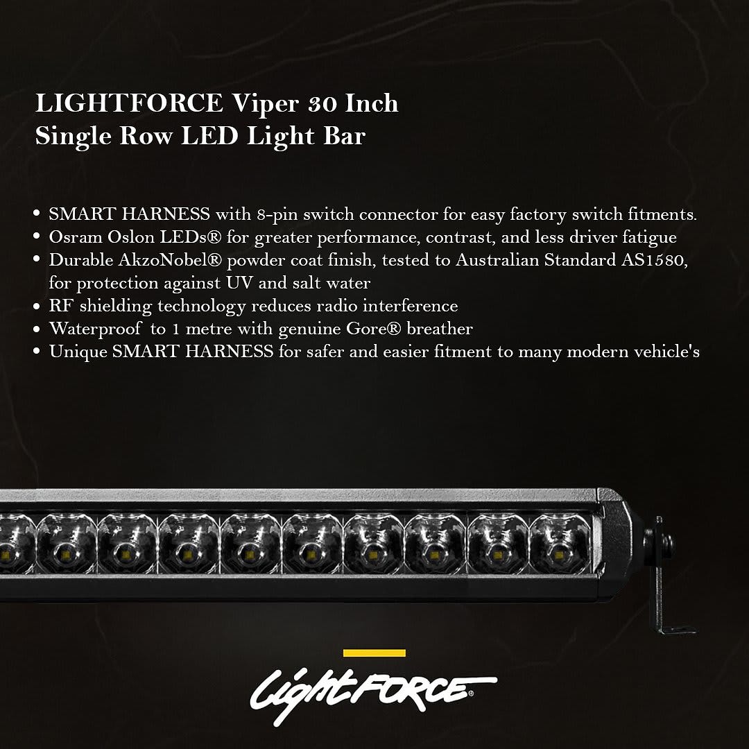 LIGHTFORCE Viper 30 Inch Single Row LED Light Bar