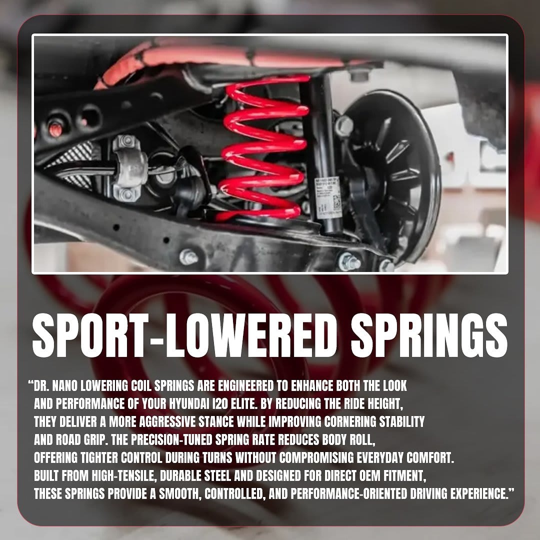 Dr. Nano Lowering Coil Springs for Hyundai i20 Elite