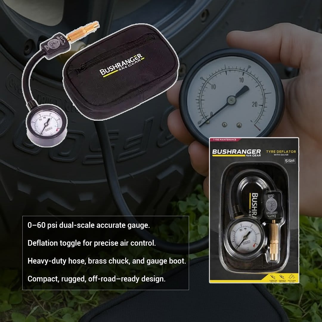 Bushranger Tyre Deflator with Gauge