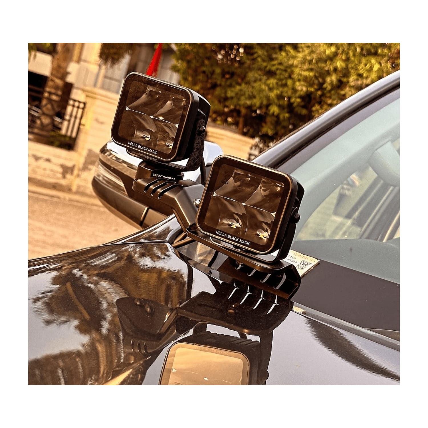 Proman Adjustable Bonnet Light Mount-Toyota Hilux,Fortuner