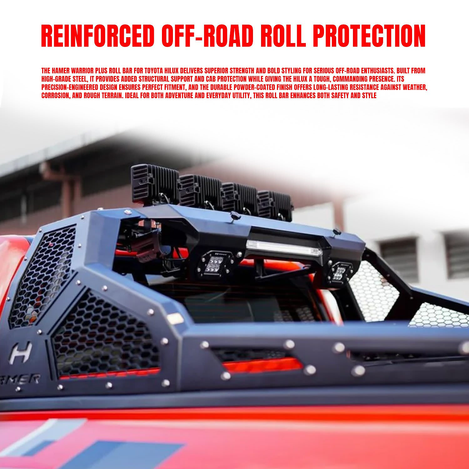Hamer Warrior Plus Roll bar for Hilux