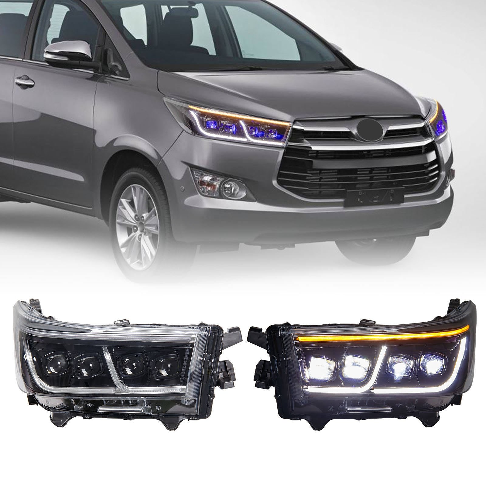 Toyota Innova Crysta Buggati Style Headlamp