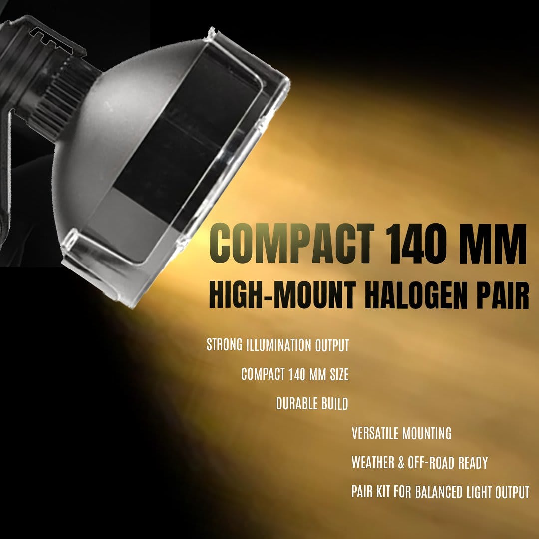Lightforce RMDL140HT High Mount Driving Light Twin Pack - LANCE 140 HALOGEN