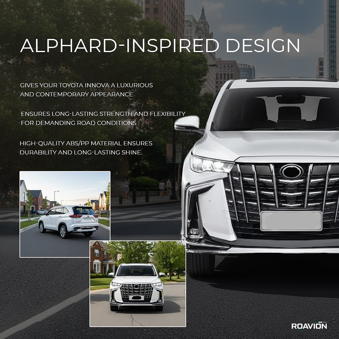 Front, Rear Alphard Bumper Body Kit for Toyota Innova Hycross