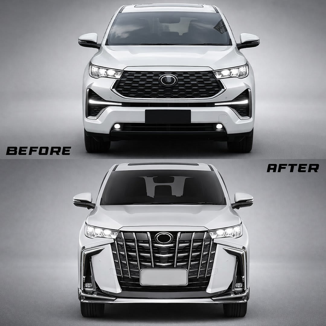 Front, Rear Alphard Bumper Body Kit for Toyota Innova Hycross