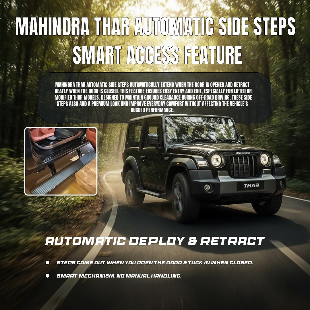Mahindra Thar Automatic Side Steps