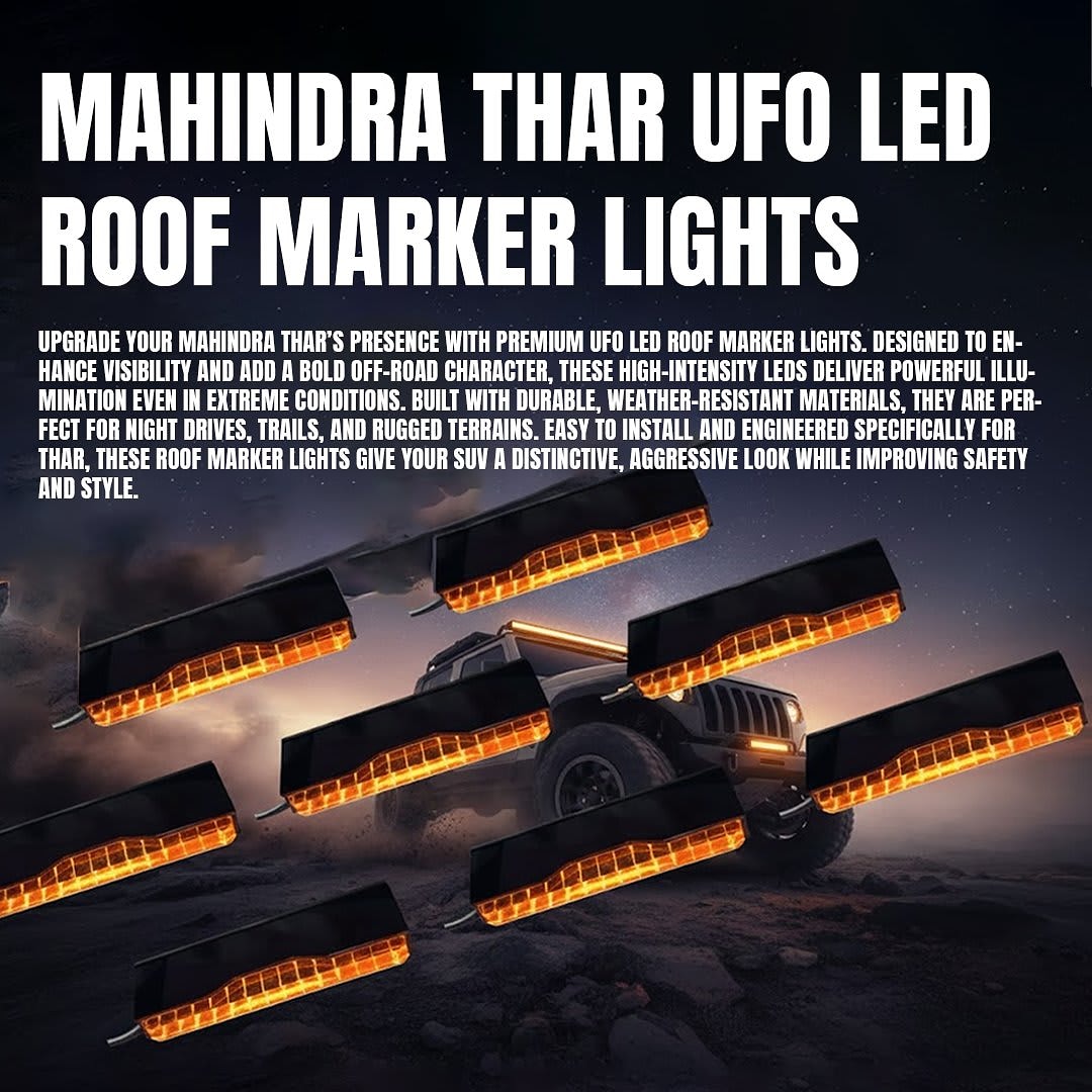 Mahindra Thar UFO LED Roof Marker Lights
