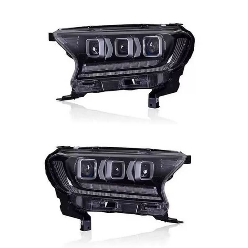 Ford Endeavour Bugatti Style Tri-lens HeadLights