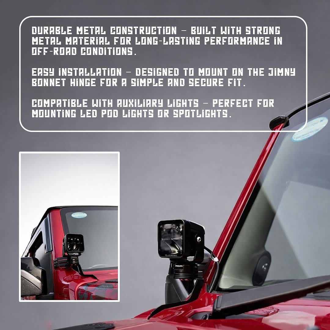 Proman Rotatable Bonnet Light Mount for Jimny