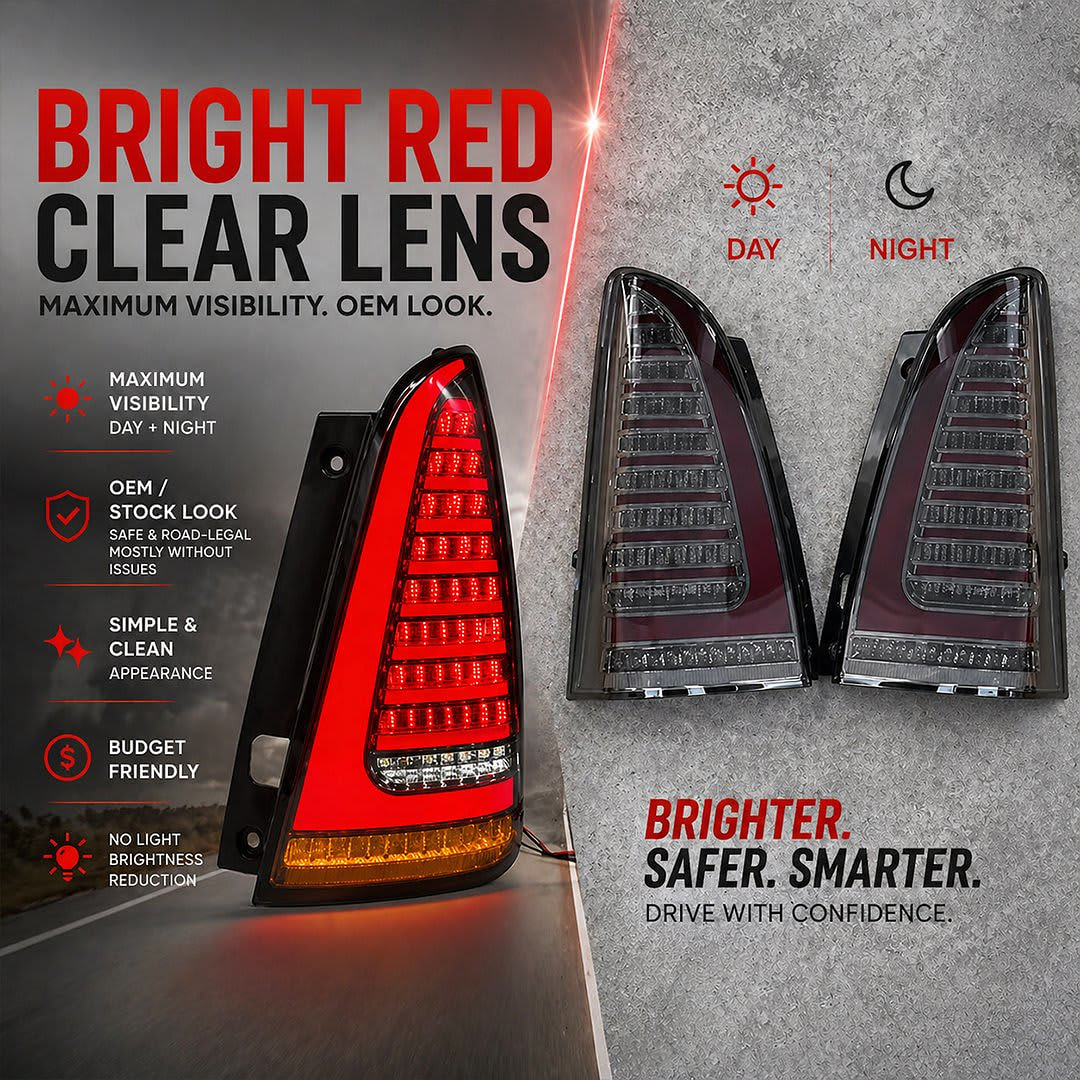 Toyota Type 4 LED Tail Lights (Red &amp; Smoked)