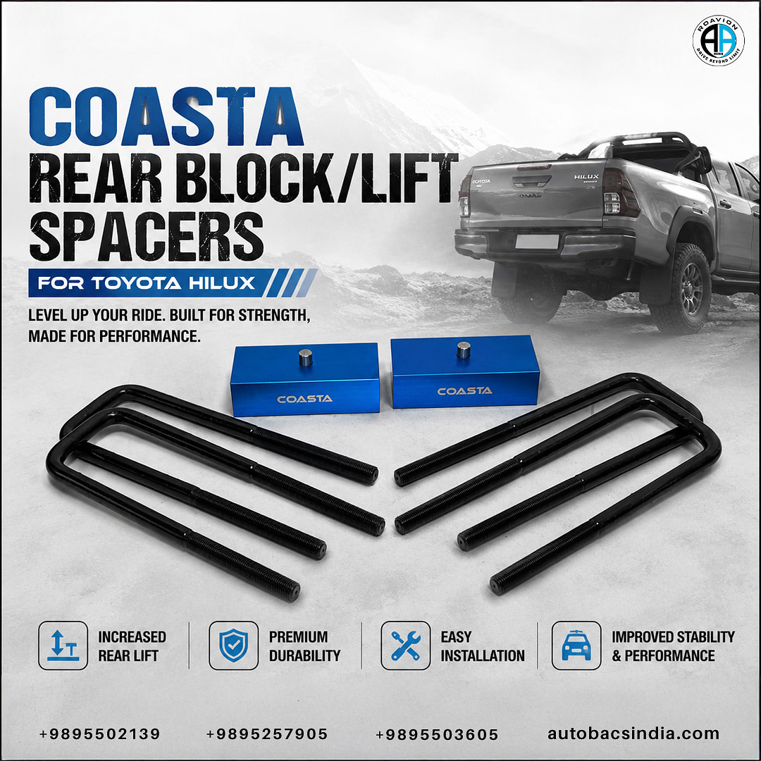 COASTA Rear Block/Lift Spacers for Toyota Hilux (40mm)