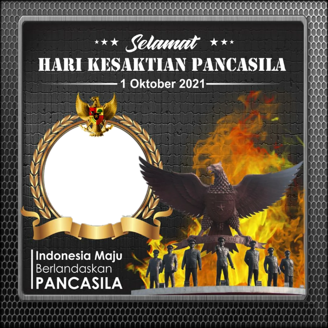 Gambar Twibbon Hari Kesaktian Pancasila 2021 Terbaru 2021 buatan Budi Mulya