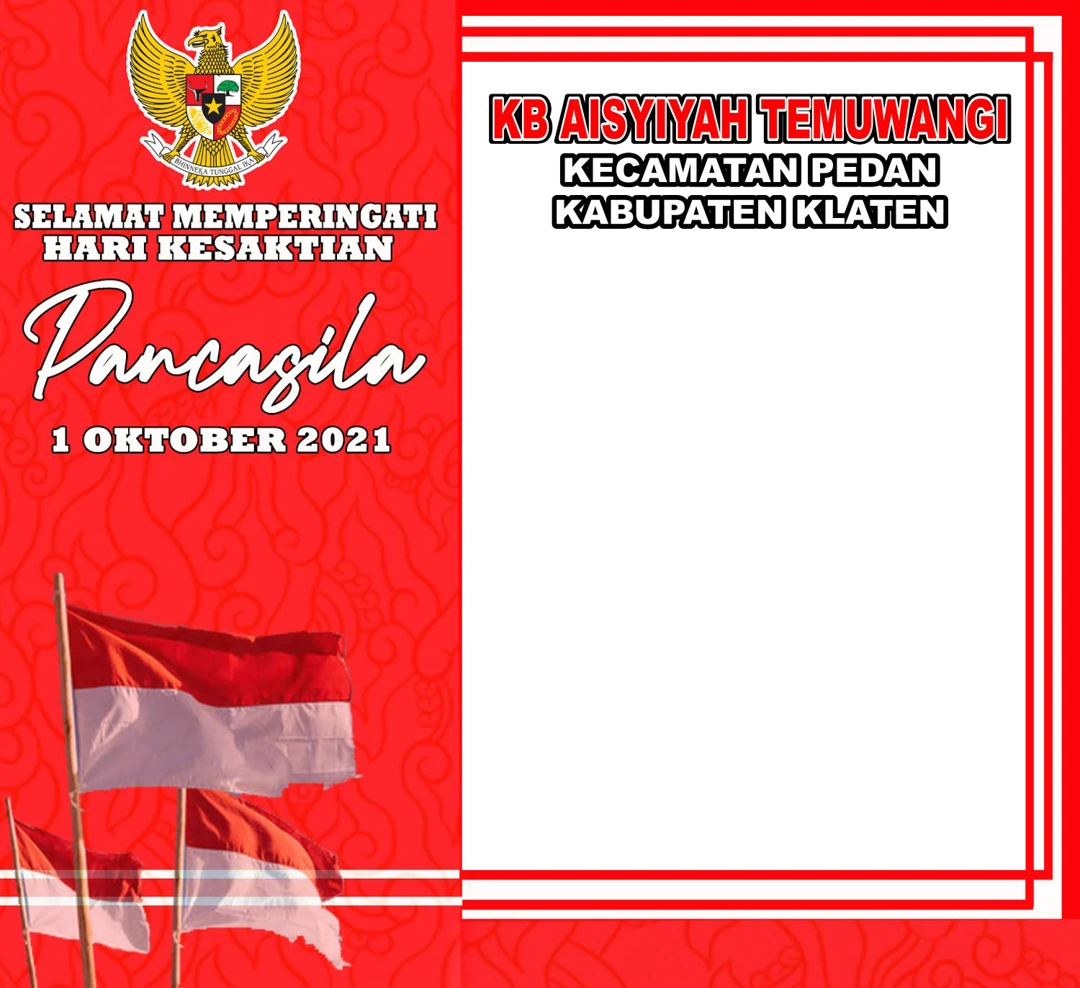 Free Download Twibbon Hari Kesaktian Pancasila 2021 Terbaru buatan anopbudi