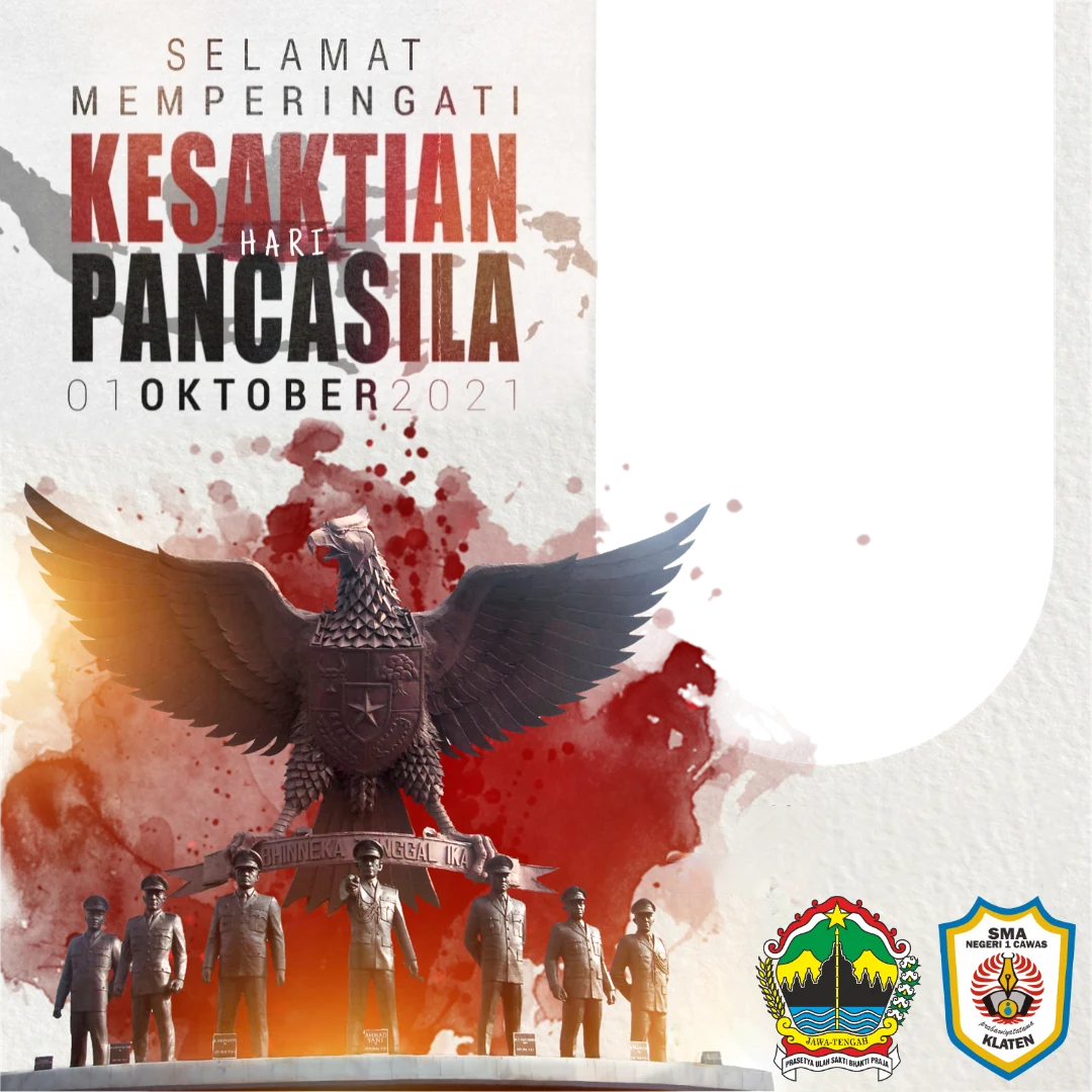 Gambar Twibbon Kesaktian Pancasila SMANC Terbaru 2021 buatan Septin Gis F