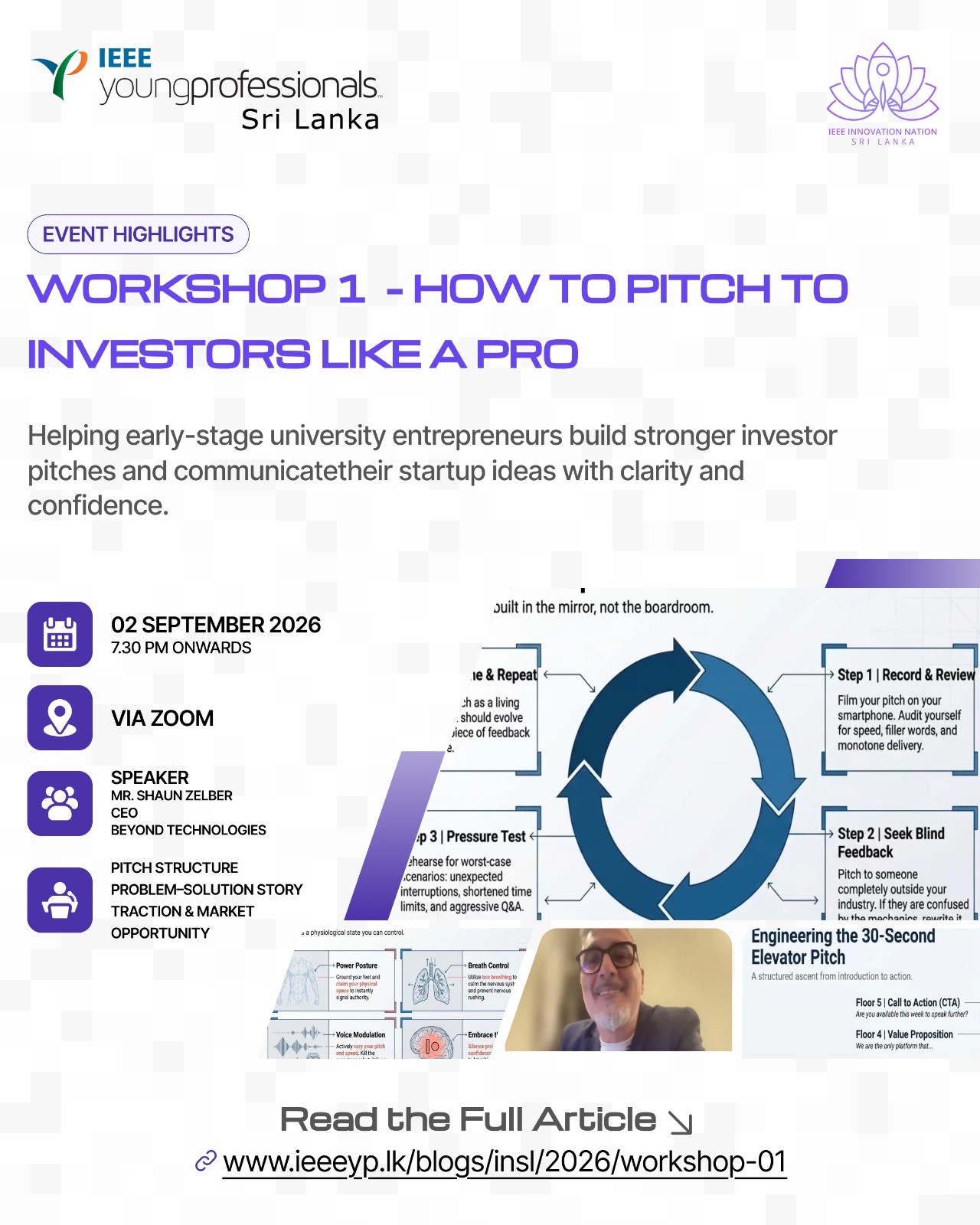INSL 2026 Workshop 01: How to Pitch to Investors Like a Pro