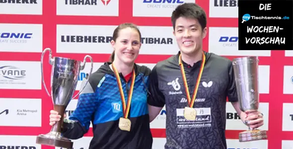 Bild: Gesucht werden die Nachfolger der DM-Sieger von 2023: Sabine Winter und Dang Qiu. (©Gohlke)