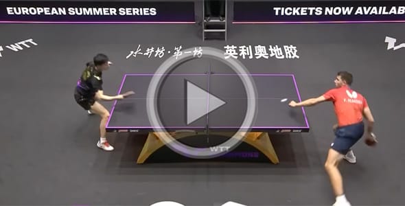 Bild: Patrick Franziska feierte gegen Ma Long den größten Sieg seiner Karriere. (©WTT)