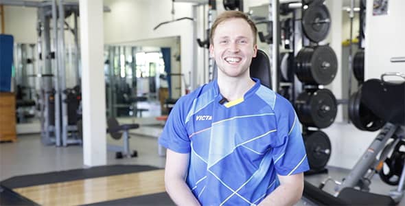 Bild: Benedikt Duda kennt sich im Bereich Fitness sehr gut aus (©Fabig)