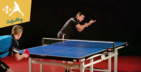 Bild: Timo Boll macht vor, wie es geht (©VDTT)