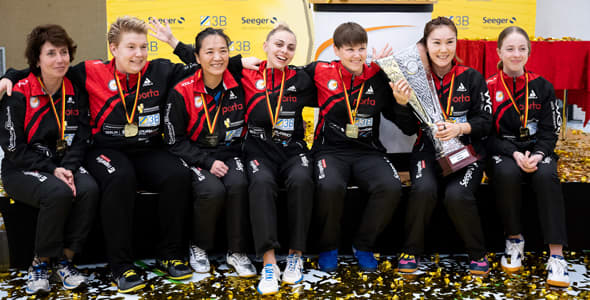 Bild: Der ttc berlin eastside geht als Titelverteidiger ins Rennen (©DTTB)