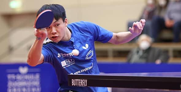 Bild: Feng Yi-Hsin holte zwei wichtige Punkte für Grenzau (©Heil)