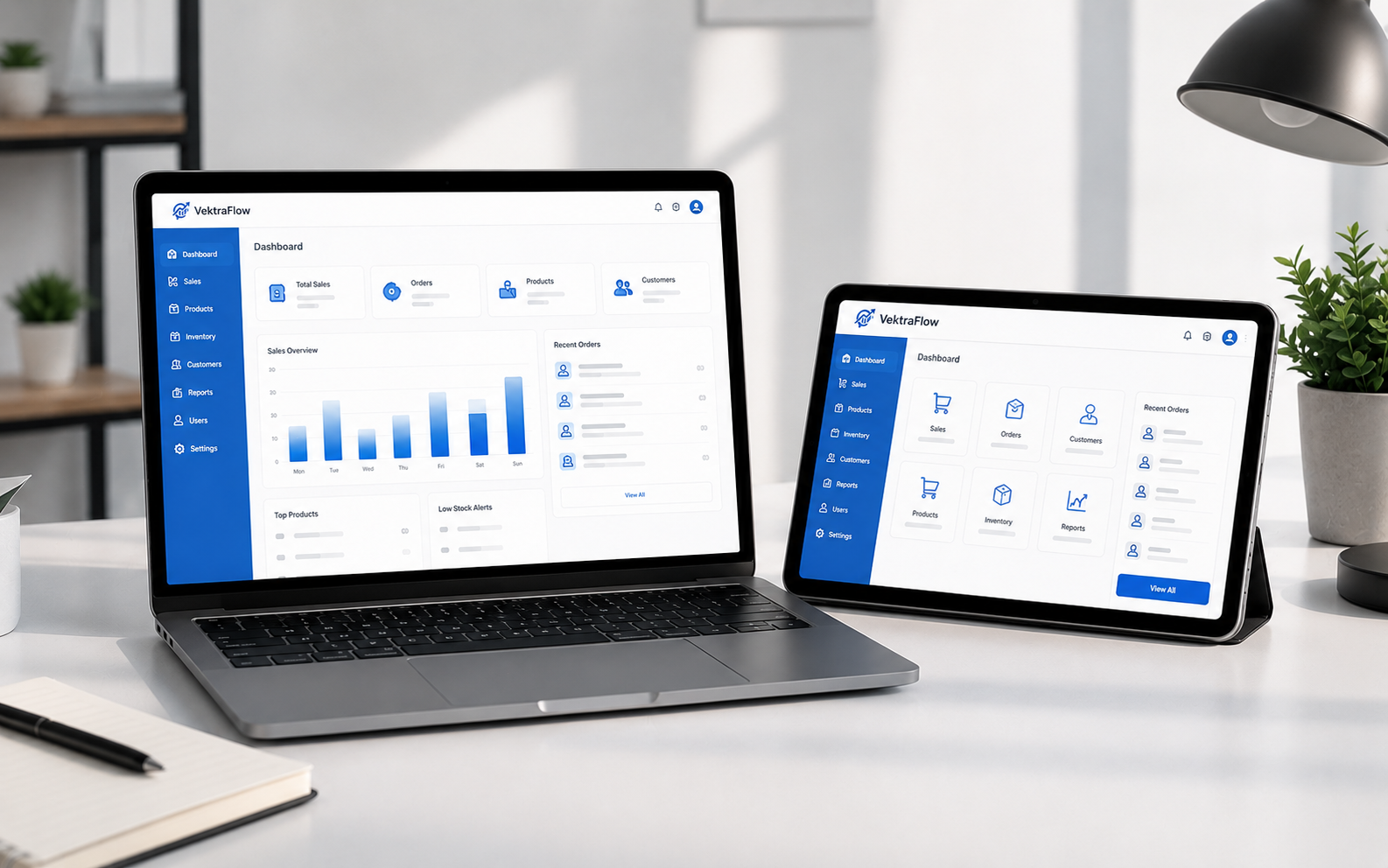 VektraFlow POS interface