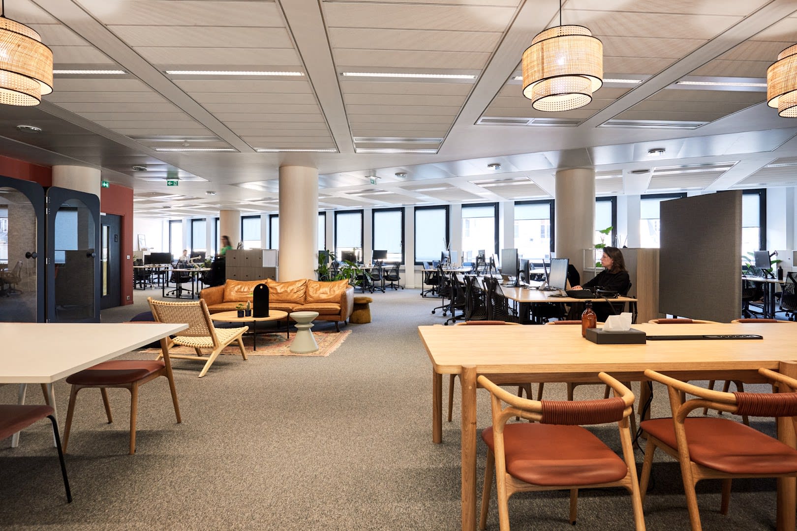 Sala de reuniones en el coworking de Auber, Paris
