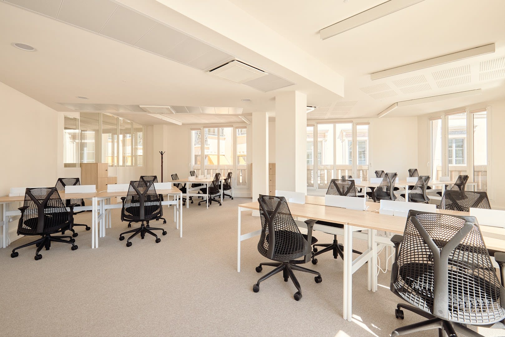 Sala de reuniones en el coworking de Feydeau, Paris