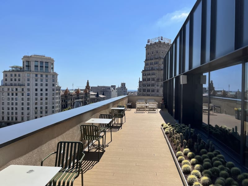Área común del coworking en Eixample, Barcelona
