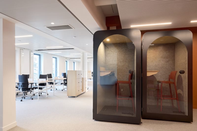 Área común del coworking en Boulogne, Boulogne-Billancourt