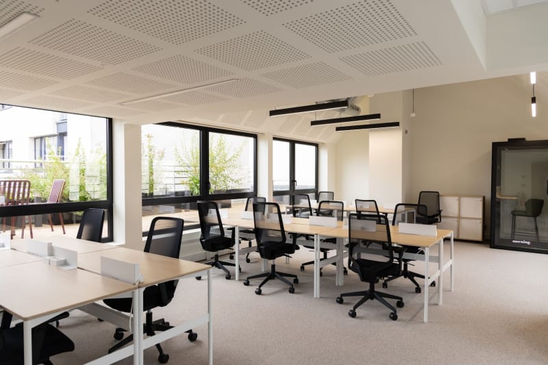 Zona de trabajo abierta en Levallois, Levallois-Perret