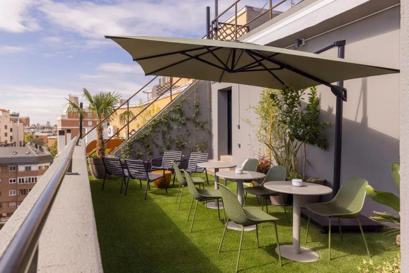 Interior del espacio de coworking en Príncipe de Vergara, Chamartín, Madrid