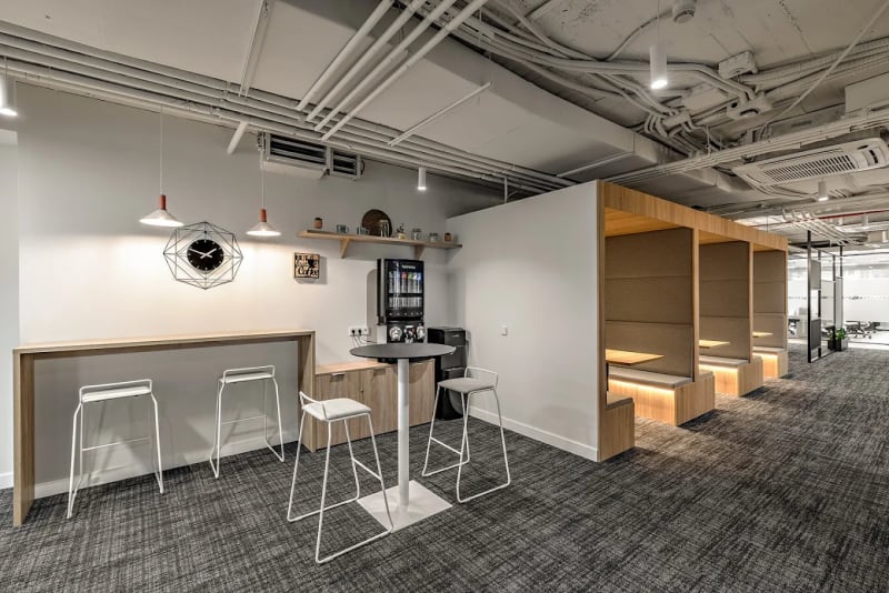 Interior del espacio de trabajo en Nuevos Ministerios, Tetuán, Madrid