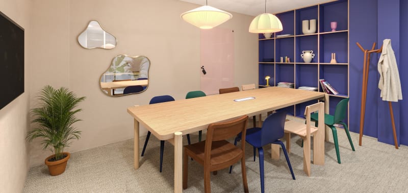 Detalle del espacio de trabajo en Beaurepaire, Paris