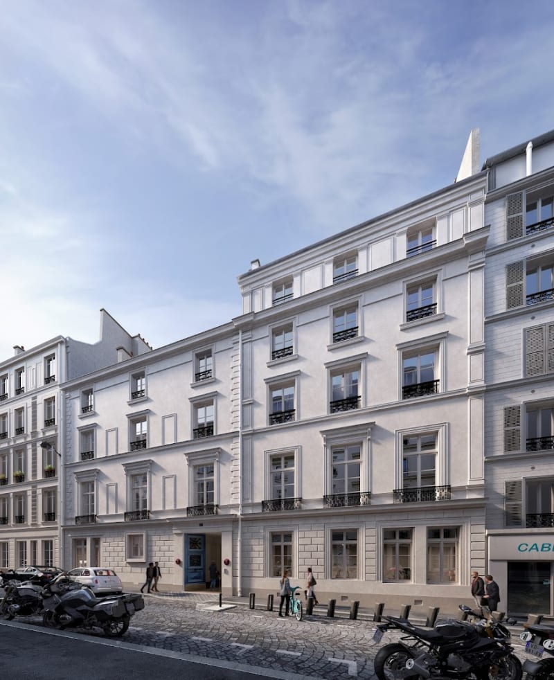 Detalle del espacio de trabajo en Cadet, Paris