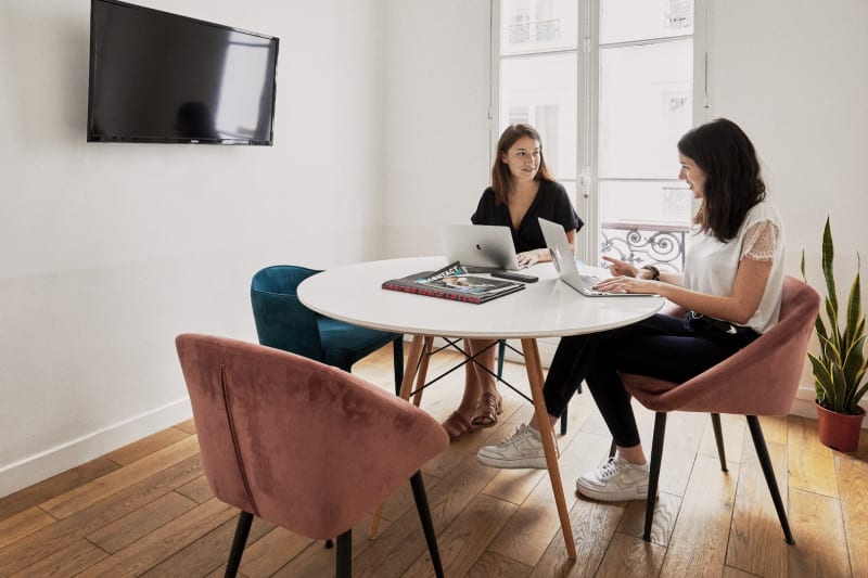 Área común del coworking en Caire, Paris