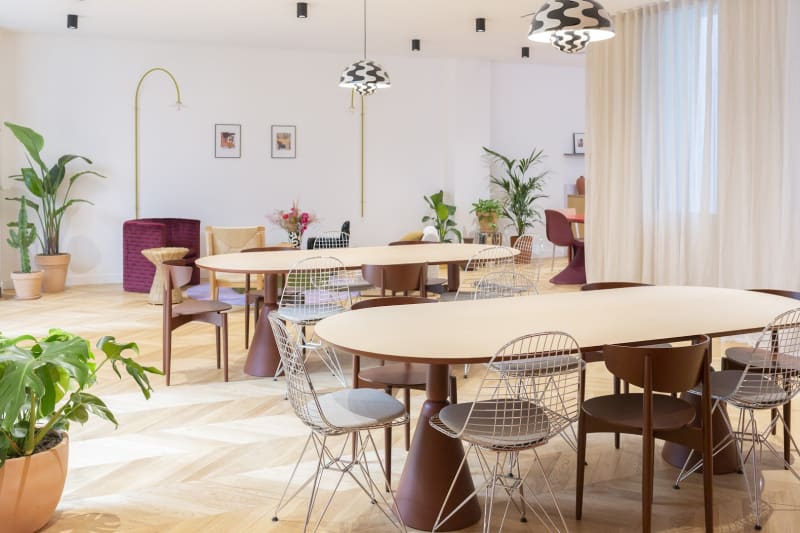 Sala de reuniones en el coworking de Cambaceres, Paris