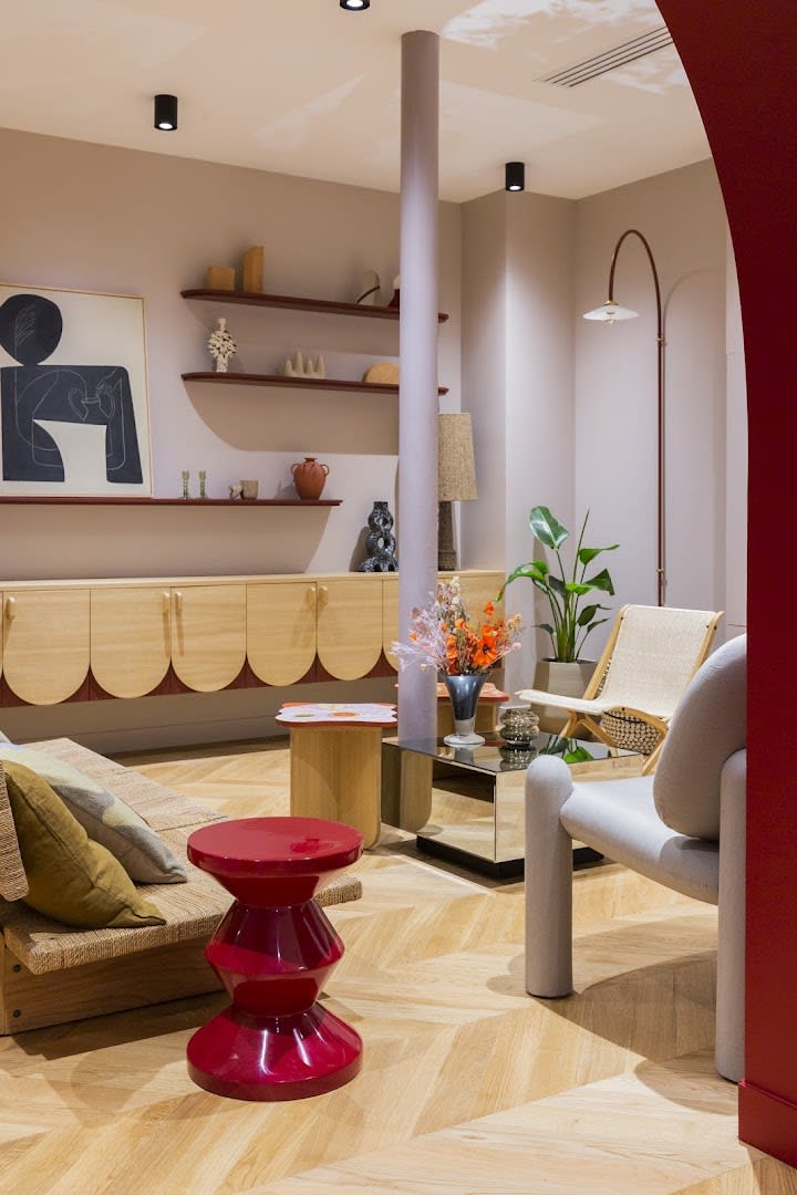 Área común del coworking en Cambaceres, Paris
