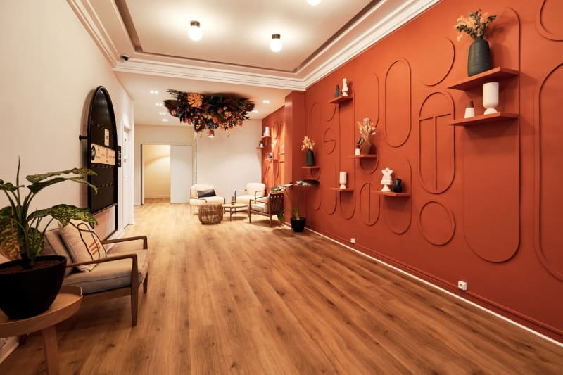 Área común del coworking en Clery, Paris