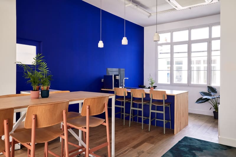Detalle del espacio de trabajo en Clery, Paris