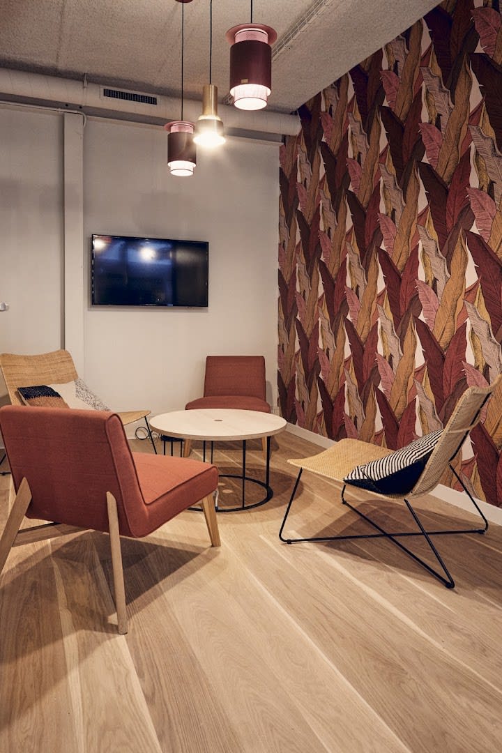 Zona de trabajo abierta en Duhesme, Paris
