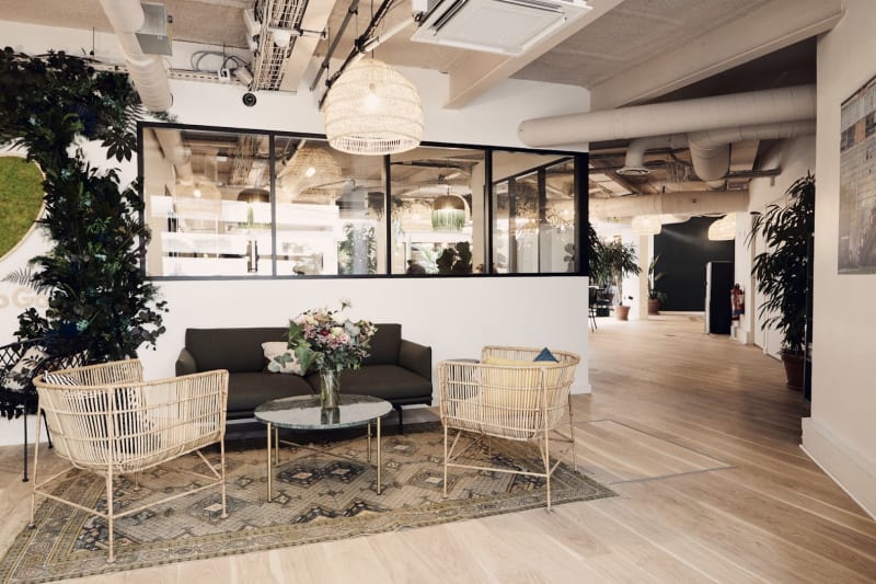 Detalle del espacio de trabajo en Duhesme, Paris