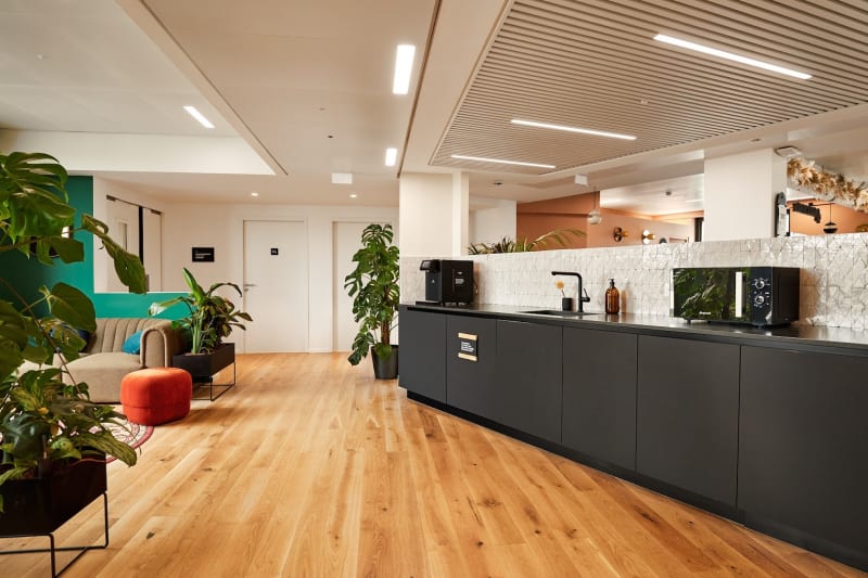 Área común del coworking en Faubourg Saint-Honore, Paris