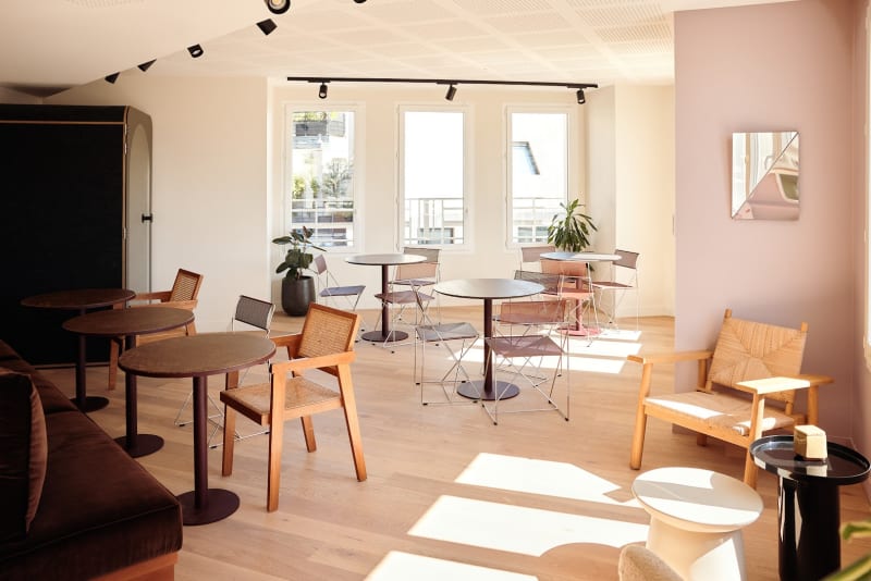 Zona de trabajo abierta en Feydeau, Paris
